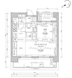 ディアレイシャス鶯谷 10階 間取り図