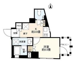 センチュリー初台 4階 間取り図