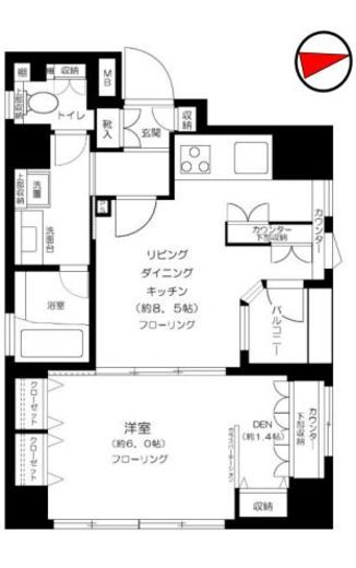 ディ・レジデンセス銀座東 7階 間取り図