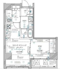 ディアレイシャス鶯谷 7階 間取り図