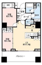 ザ・パークハウス恵比寿 2階 間取り図