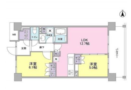 アンビエンテ経堂 322 間取り図