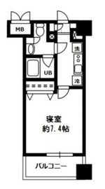 レジディア四谷三丁目 407 間取り図