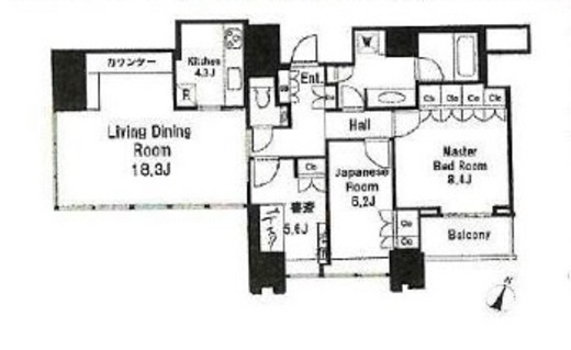 THE ROPPONGI TOKYO CLUB RESIDENCE 35階 間取り図