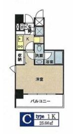 HF東新宿レジデンス 1204 間取り図