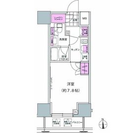 プレジリア東日本橋 203 間取り図