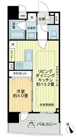 グランド・ガーラ銀座 8階 間取り図