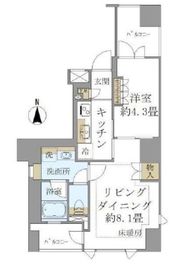 ブリリア上野プレイス 11階 間取り図