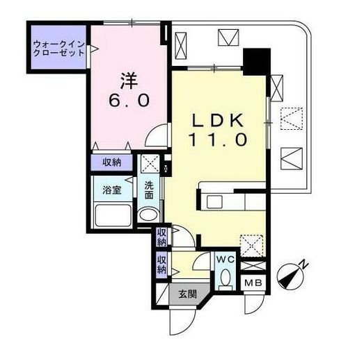 パークスクエア 403 間取り図