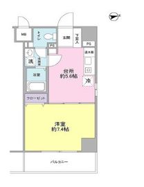 ヴェルデ東日本橋 201 間取り図