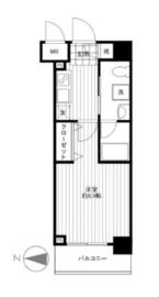 ガリシア浜松町 3階 間取り図