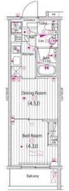グランド・ガーラ木場 6階 間取り図
