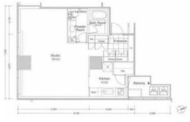 稲荷町タワー 1405 間取り図