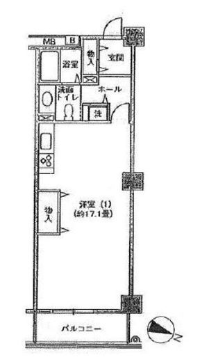 アクティ目黒駅前 1号棟 302 間取り図