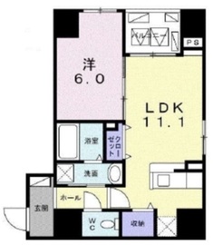 カナンクロエ門前仲町 202 間取り図