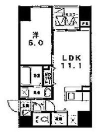 カナンクロエ門前仲町 1102 間取り図