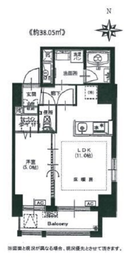 カーサ麻布ル・グラン 302 間取り図