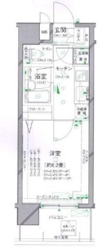 パレステュディオ渋谷ウエスト 11階 間取り図