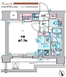 ジェノヴィア水天宮前スカイガーデン 2階 間取り図