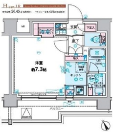 ジェノヴィア水天宮前スカイガーデン 2階 間取り図