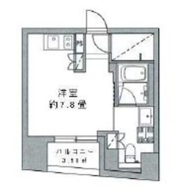 リビオレゾン千代田岩本町ルジェンテ 13階 間取り図