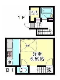 ニューディレクトレジデンス学芸大学 103 間取り図