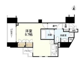 東急ドエルグラフィオ広尾 303 間取り図
