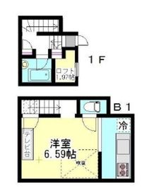 ニューディレクトレジデンス学芸大学 108 間取り図