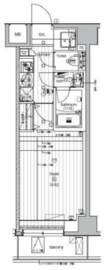 ルミードキューブ菊川プレミアム 4階 間取り図