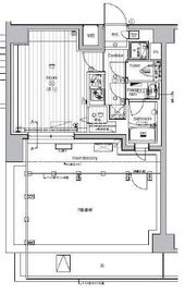 ルミードキューブ菊川プレミアム 8階 間取り図