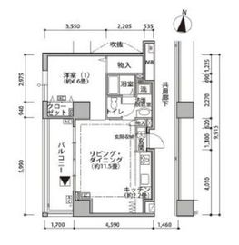 東雲キャナルコートCODAN 19-1204 間取り図