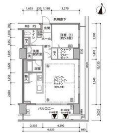 東雲キャナルコートCODAN 17-311 間取り図