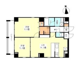 ブルック東上野 801 間取り図