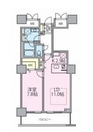 ロイヤルパークスタワー南千住 1716 間取り図