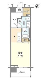 クリオ五反田 2階 間取り図