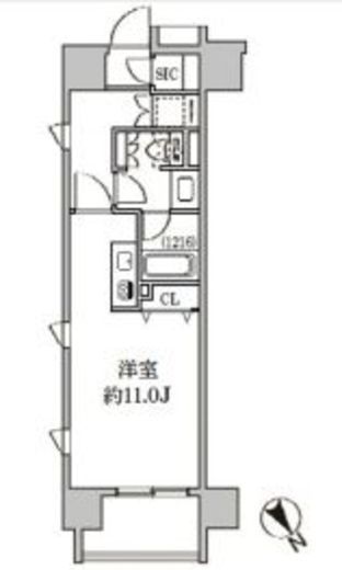 クリオ五反田 306 間取り図