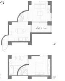 三組坂flat 10FC 間取り図