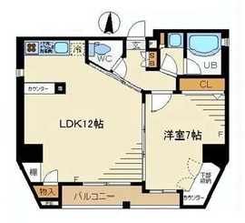 ベルファース新富町 8階 間取り図