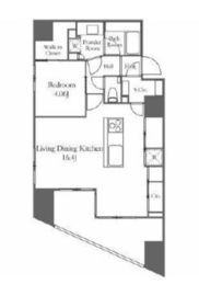 クオリア恵比寿パークフロント 3階 間取り図