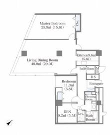 ニチレイ東銀座レジデンス 2105 間取り図