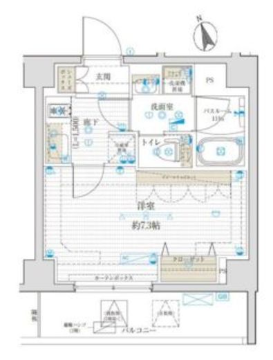 ブライズ神楽坂DUE 506 間取り図