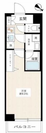 アルコバレーノ桜新町 1階 間取り図