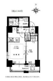 カーサ麻布ル・グラン 401 間取り図