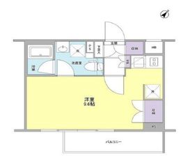 スタイリオ中延2ウエスト 205 間取り図