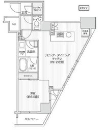 レジディア笹塚2 1508 間取り図