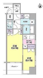 コンフォリア芝公園 804 間取り図