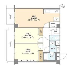 麻布パークハウス 5階 間取り図