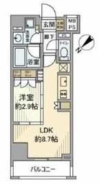 ライオンズ蔵前レジデンス 3階 間取り図