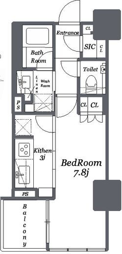 宮益坂ビルディングザ・渋谷レジデンス 7階 間取り図