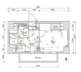 スカイコートグランデ木場 11階 間取り図